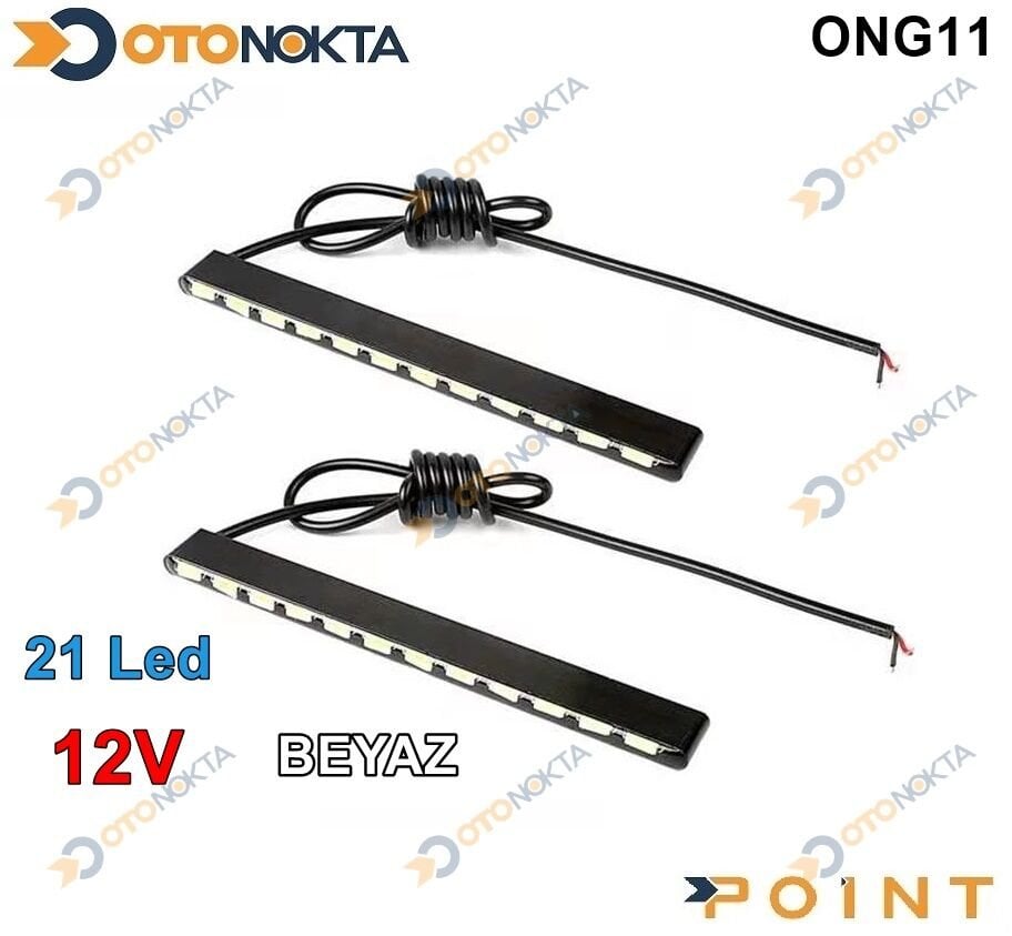 GÜNDÜZ LEDİ 21 LED İNCE 12V BEYAZ POİNT