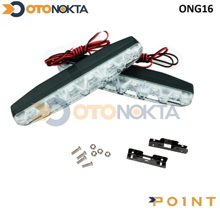 GÜNDÜZ LEDİ LAMBASI 6 LED BEYAZ12V  EKONOMİK POİNT