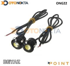 GÜNDÜZ LEDİ KARTAL GÖZ GEÇMELİ 2Lİ BEYAZ POİNT