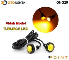 GÜNDÜZ LEDİ KARTAL GÖZ VİDALI 2Lİ TURUNCU  POİNT