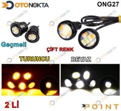 GÜNDÜZ LEDİ KARTAL GÖZ TURUNCU  BEYAZ VİDALI POİNT