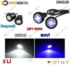 GÜNDÜZ LEDİ KARTAL GÖZ TURUNCU - MAVİ VİDALI POİNT