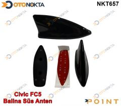 ARACA ÖZEL BALİNA ANTEN CİVİC 2015> FC5 SİYAH