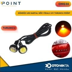 GÜNDÜZ LED KARTAL GÖZ VİDALI 12V TURUNCU POİNT