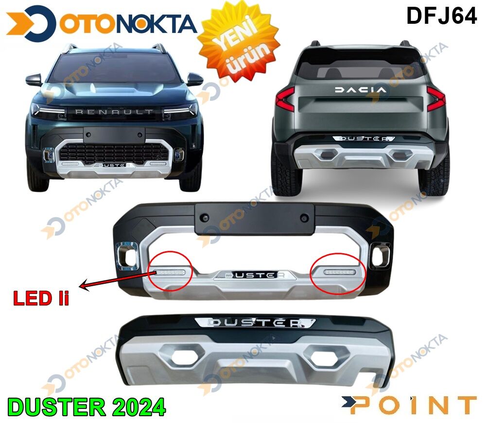 ÖN ARKA KORUMA DİFÜZÖR YENİ DUSTER 2024 LED POİNT