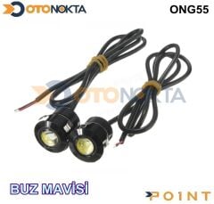 GÜNDÜZ LEDİ KARTAL GÖZ GEÇMEL 2Lİ BUZ MAVİSİ POİNT