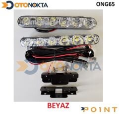 GÜNDÜZ LEDİ 6 LED BEYAZ 12V LÜX POİNT