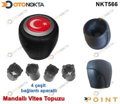VİTES TOPUZU MANDALLI BAYRAKLI GRİ ÇEMBER