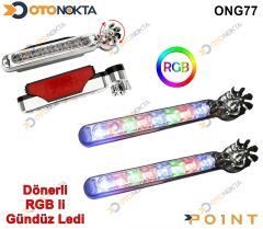 GÜNDÜZ LEDİ KROM DÖNERLİ YEDİ RENKLİ POİNT