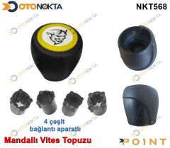 VİTES TOPUZU MANDALLI STİCKER LOGO SARI ÇEMBER