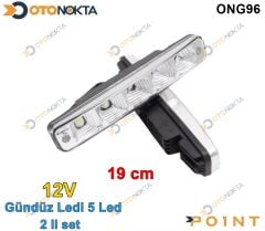 GÜNDÜZ LEDİ 5 LED 19 CM BEYAZ 12V