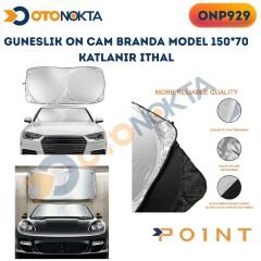 GÜNEŞLİK ÖN CAM BRANDA MODEL 150*70 KATLANIR İTHAL