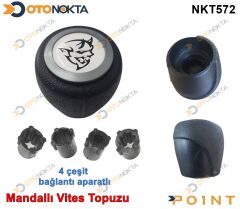 VİTES TOPUZU MANDALLI STİCKER LOGO GRİ ÇEMBER