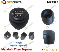 VİTES TOPUZU MANDALLI 5 İLERİ SİYAH ÇEMBER