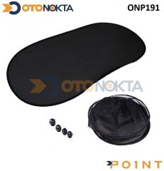 PERDE ARKA CAM YUVARLAK SİYAH VANTUZLU