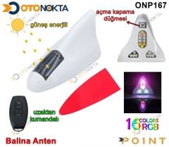 BALİNA ANTEN PROFESYONEL IŞIKLI BEYAZ POİNT