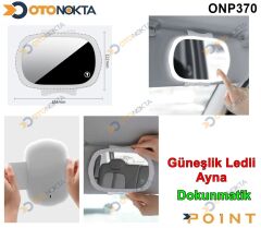 ARAÇ İÇ GÜNEŞLİK GEÇMELİ  LEDLİ AYNA 12V