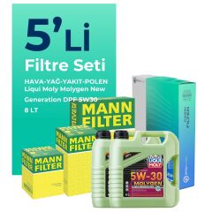 MANN Hyundai ix35 2.0 Dizel Filtre Bakım Seti Liqui Moly Motor Yağlı (2010-2015) 5 Li