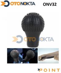 VİTES TOPUZU SİLİKONLU KILIFI SİYAH YUVARLAK POİNT