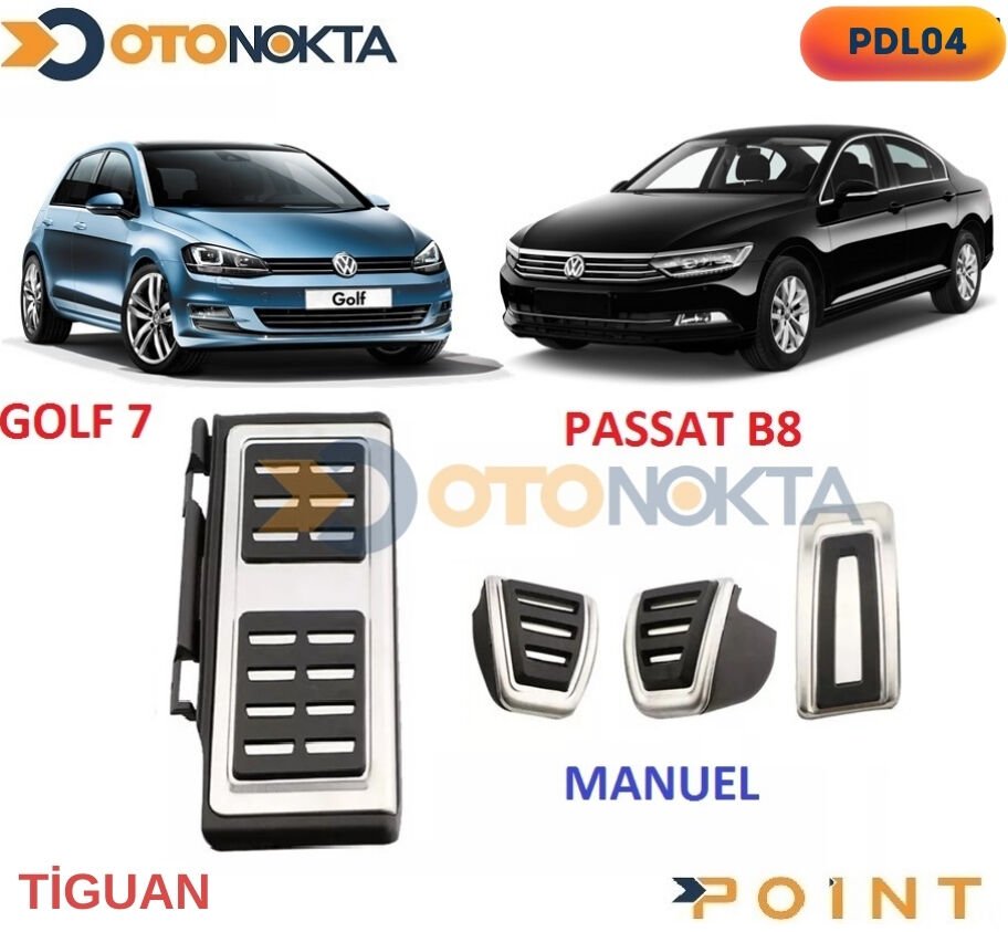 PEDAL SETİ ORJİNAL GOLF 7-PASSAT B8 MANUEL POİNT