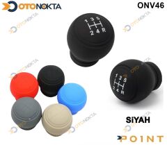 VİTES TOPUZU SİLİKONLU YUVARLAK DÜZ SİYAH POİNT