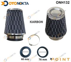HAVA FİLTRESİ KROM KISA MODEL KARBON 0862