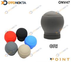 VİTES TOPUZU SİLİKONLU YUVARLAK DÜZ GRİ POİNT