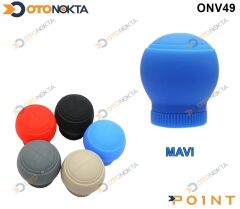 VİTES TOPUZU SİLİKONLU YUVARLAK DÜZ MAVİ POİNT