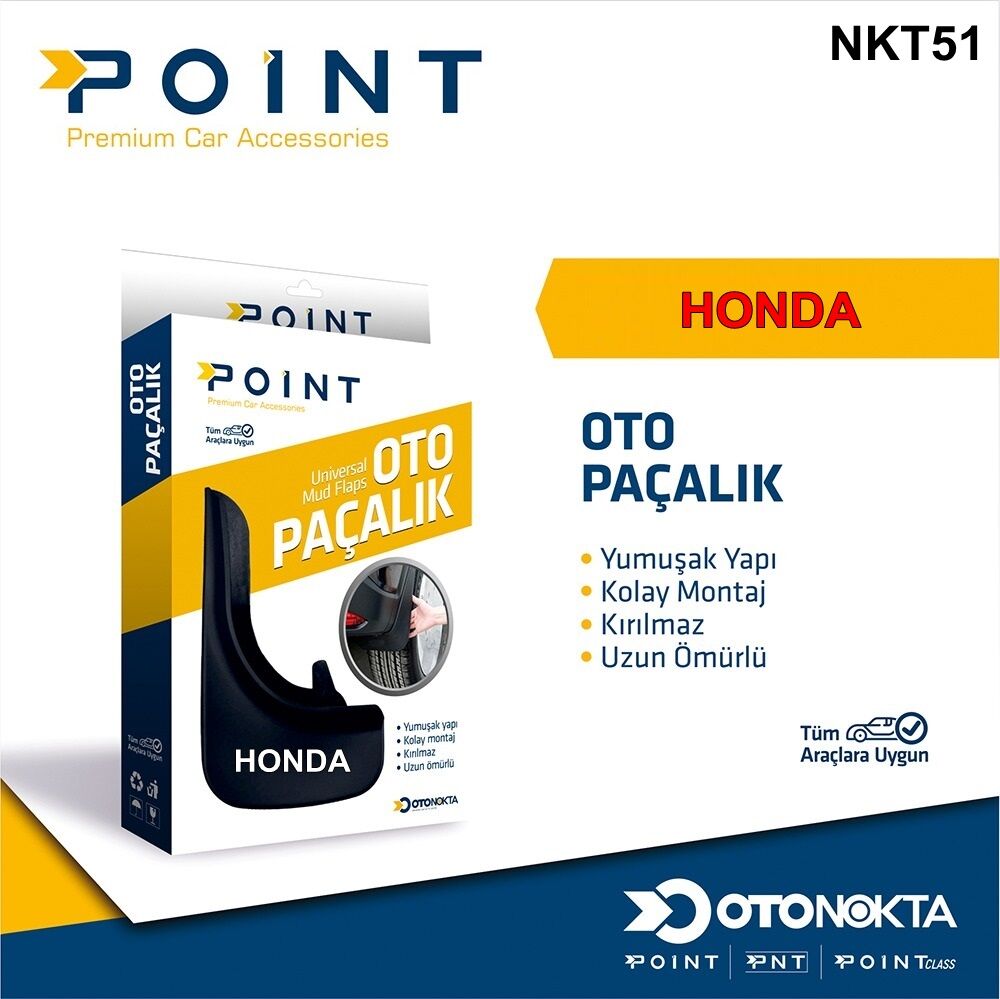 PAÇALIK ÜNİVERSAL HONDA SİYAH 2 Lİ