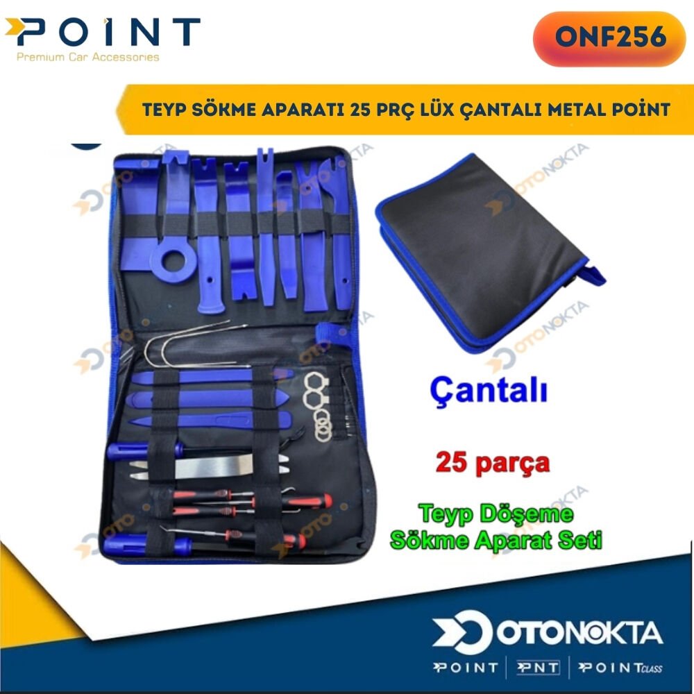TEYP SÖKME APARATI 25 PRÇ LÜX ÇANTALI METAL POİNT