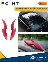 TAVAN BOYNUZ PLASTİĞİ 2 PRÇ KIRMIZI İTHAL