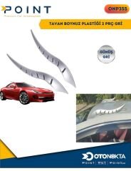TAVAN BOYNUZ PLASTİĞİ 2 PRÇ GRİ İTHAL
