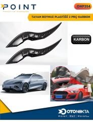 TAVAN BOYNUZ PLASTİĞİ 2 PRÇ KARBON İTHAL