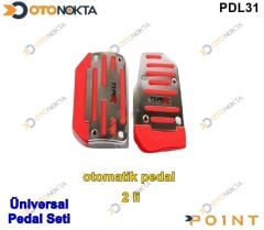 PEDAL SETİ ÜNİVERSAL 2 PRÇ OTOMATİK KIRMIZI POİNT