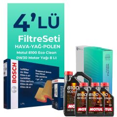 BOSCH Citroen Jumper 2.0 BlueHDi Dizel Filtre Bakım Seti Motul Motor Yağlı (2015-2020) 4 Lü