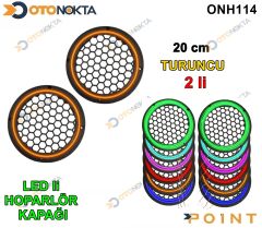 20 CM HOPARLÖR KAPAĞI IŞIKLI TURUNCU