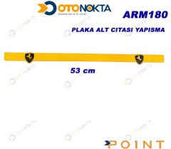 PLAKA ALT ÇITASI YAPIŞMA FERRARİ SARI