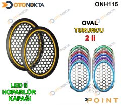 OVAL HOPARLÖR KAPAĞI IŞIKLI TURUNCU
