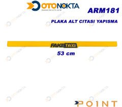 PLAKA ALT ÇITASI YAPIŞMA  FAKE TAKSİ  SARI