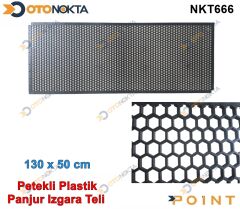 PLASTİK IZGARA ÖN PANJUR TELİ  SİYAH 130CMX50CM