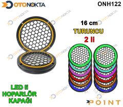 16 CM HOPARLÖR KAPAĞI IŞIKLI TURUNCU