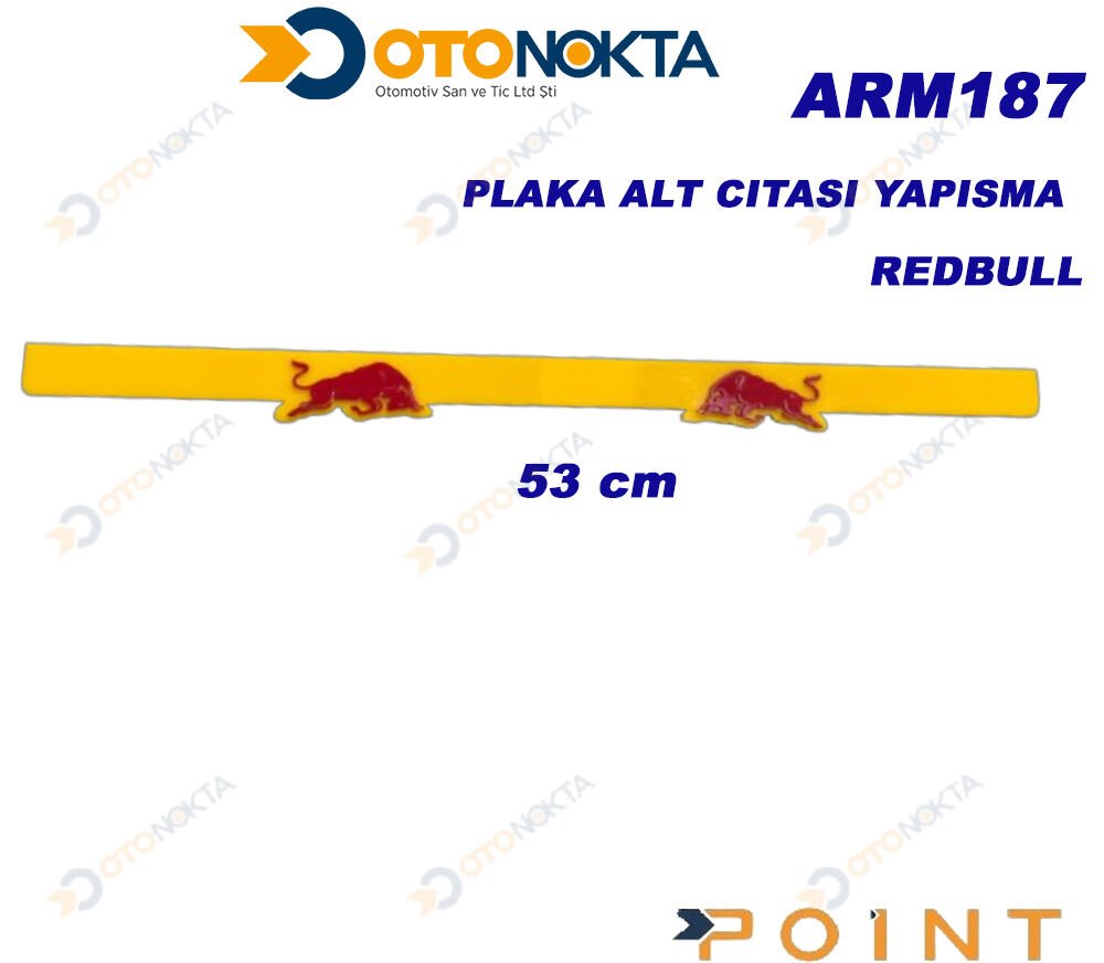 PLAKA ALT ÇITASI YAPIŞMA REDBULL
