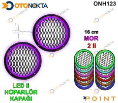 16 CM HOPARLÖR KAPAĞI IŞIKLI MOR