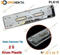 PLAKALIK ALTLIĞI HUMMER TİP KALIN KROM 2ADET ŞIK