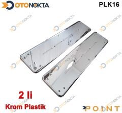 PLAKALIK ALTLIĞI HUMMER TİP İNCE KROM 2 ADET ŞIK