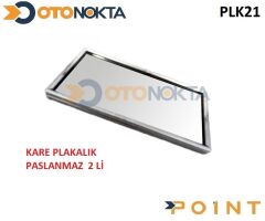 PLAKALIK KROM KARE PASLANMAZ 2 ADET
