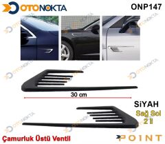 ÇAMURLUK ÜSTÜ VENTİL ÇİZGİLİ UZUN SİYAH İTHA POİNT