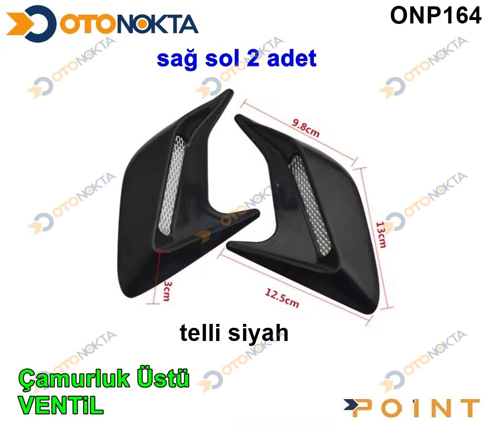 ÇAMURLUK ÜSTÜ  VENTİL TELLİ SİYAH İTHAL POİNT