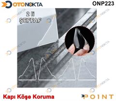KAPI KÖŞE KORUMA APARATI PLASTİK ŞEFAF 2 PRÇ POİNT