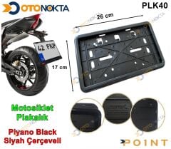 PLAKA ALTLIĞI KONSEPT MOTORSİKLET SİYAH